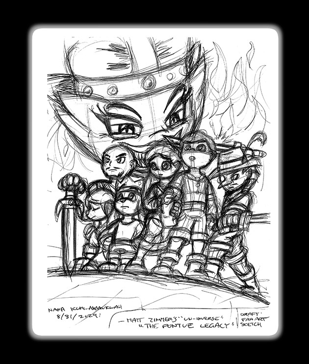 Draft for upcoming "The Pontue Legacy - Cinematic Poster" Fan Art